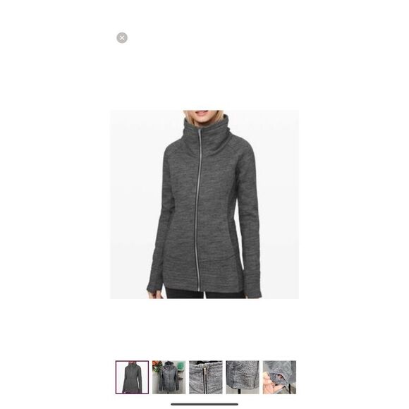 EXCELLENT LULULEMON RADIANT JACKET II HEATHERED CORE DARK GREY SIZE 6 - Picture 1 of 9